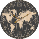 GLOBE WALL CLOCK