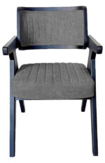 ΚΑΡΕΚΛΑ SORRENTO ΑΠΟ ΞΥΛΟ ΣΕ ΜΑΤ ΜΑΥΡΗ ΑΠΟΧΡΩΣΗ & ΜΠΛΕ ΡΑΦ ΥΦΑΣΜΑ