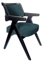 ΚΑΡΕΚΛΑ SORRENTO ΑΠΟ ΞΥΛΟ ΣΕ ΜΑΤ ΜΑΥΡΗ ΑΠΟΧΡΩΣΗ & ΣΚΟΥΡΟ ΠΕΤΡΟΛ ΥΦΑΣΜΑ - Image 3