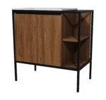 ΕΠΙΠΛΟ ΜΠΑΝΙΟΥ K-545 RETRO 80 cm ΜΕ ΡΑΦΙΑ ΣΕ ΑΠΟΧΡΩΣΗ ΚΑΡΥΔΙΑΣ - Image 3