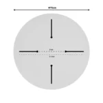 ΕΠΙΦΑΝΕΙΑ ΤΡΑΠΕΖΙΟΥ COPIOUS WERZALIT ΓΚΡΙ CEMENT Φ70εκ ΠΑΧΟΥΣ 25mm - Image 2