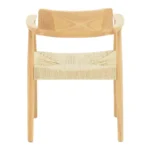 Πολυθρόνα Jojene rubberwood και σχοινί σε φυσική απόχρωση 58x54x79εκ - Image 5