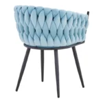 ΠΟΛΥΘΡΟΝΑ VIVIAN ΣΕ ΣΙΕΛ ΒΕΛΟΥΔΟ ΥΦΑΣΜΑ & ΜΕΤΑΛΛΙΚΟ ΣΚΕΛΕΤΟ - Image 7