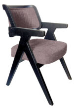 ΚΑΡΕΚΛΑ SORRENTO ΑΠΟ ΞΥΛΟ ΣΕ ΜΑΤ ΜΑΥΡΗ ΑΠΟΧΡΩΣΗ & ΣΑΠΙΟ ΜΗΛΟ ΥΦΑΣΜΑ - Image 3