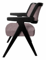 ΚΑΡΕΚΛΑ SORRENTO ΑΠΟ ΞΥΛΟ ΣΕ ΜΑΤ ΜΑΥΡΗ ΑΠΟΧΡΩΣΗ & ΣΑΠΙΟ ΜΗΛΟ ΥΦΑΣΜΑ - Image 2