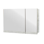 ΕΠΙΠΛΟ ΜΠΑΝΙΟΥ 7775-PRESTIGIA 80 cm ΜΕ ΒΑΣΕΙΣ ΣΤΟ ΠΛΑΙ ΣΕ ΟΨΗ ΛΕΥΚΟΥ ΜΑΡΜΑΡΟΥ ΜΕ ΓΚΡΙ ΝΕΡΑ - Image 4