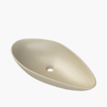 Νιπτήρας Πάγκου Πορσελάνης Cerastyle Olive 74x38cm Ματ Cappuccino