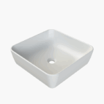 Νιπτήρας Πάγκου Πορσελάνης Cerastyle One 46x46cm Ματ Λευκό