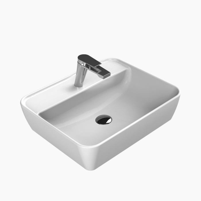 Cerastyle One 55x45cm 076700-u Λευκό-1 Νιπτήρας Πάγκου Πορσελάνης Cerastyle One 55x45cm Λευκό - Image 1