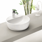 Νιπτήρας Πάγκου Πορσελάνης Cerastyle One Φ 42cm  Λευκό - Image 2