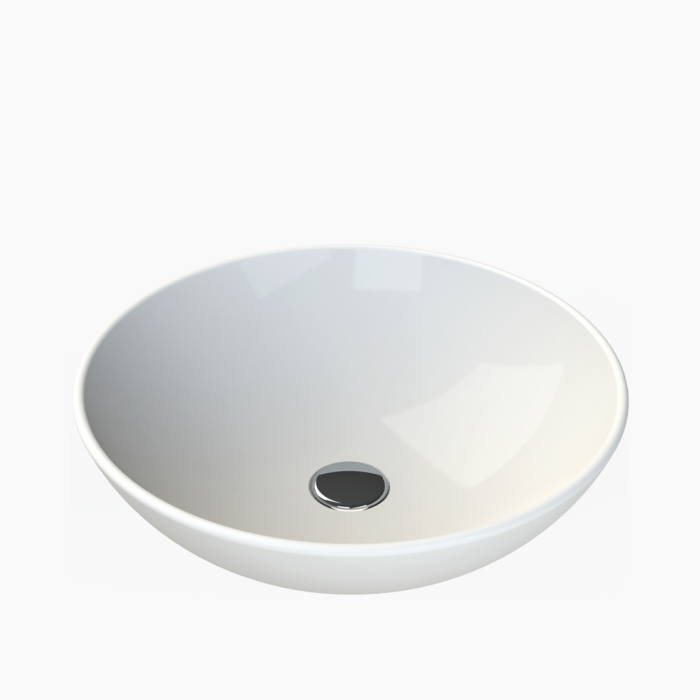 Cerastyle Zero Φ 46cm 071600 Λευκό Νιπτήρας Πάγκου Πορσελάνης Cerastyle Zero Φ 46cm Λευκό - Image 1