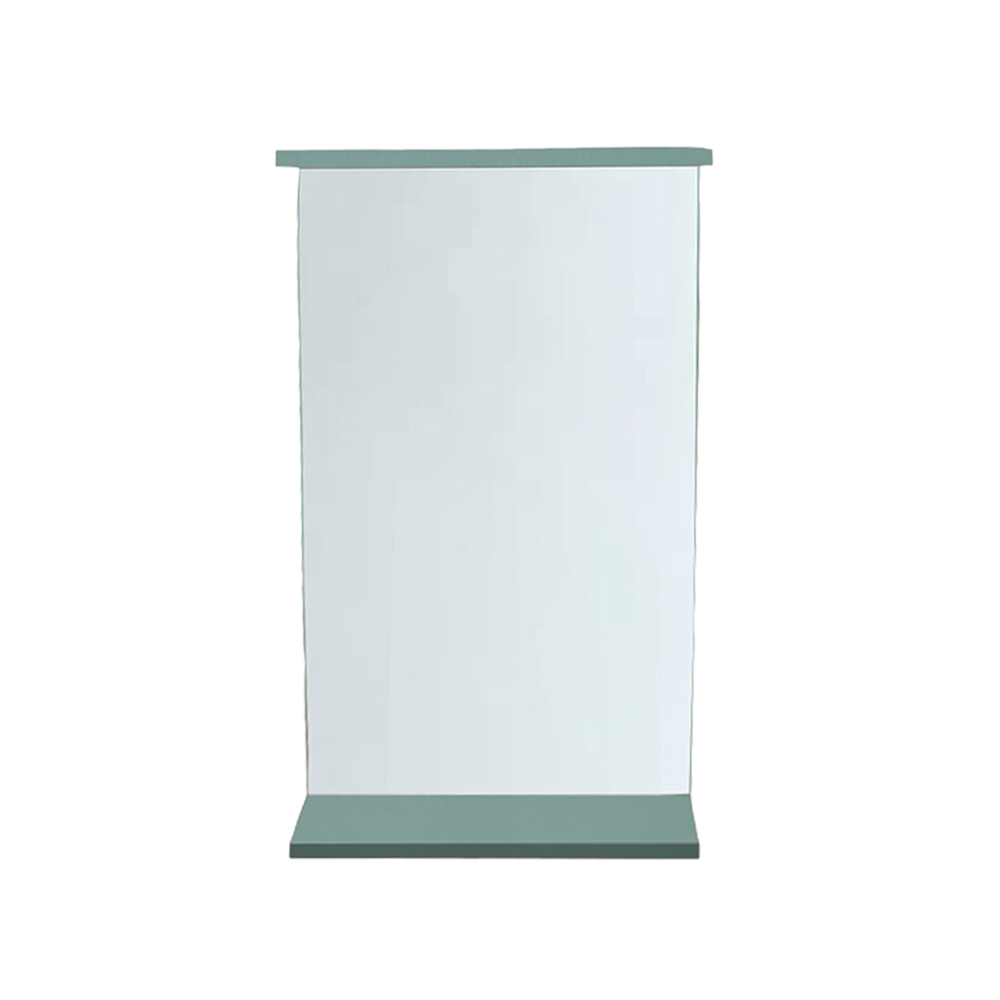 Kathreptis Petrol Ορθογώνιος Καθρέφτης Μπάνιου Με Ξύλινη Κορνίζα Σε Baby Blue Απόχρωση - Image 1