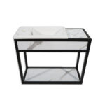 ΕΠΙΠΛΟ ΜΠΑΝΙΟΥ LUSSO ΚΡΕΜΑΣΤΟ ΜΕ ΜΑΡΜΑΡΙΝΗ ΟΨΗ - Image 2