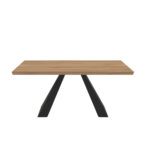 ΕΠΙΠΛΟ ΕΙΣΟΔΟΥ FELLINI ΜΕ ΜΕΤΑΛΛΙΚΗ ΒΑΣΗ & ΞΥΛΙΝΗ ΕΠΙΦΑΝΕΙΑ ΣΕ ΦΥΣΙΚΗ ΑΠΟΧΡΩΣΗ - Image 3