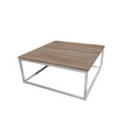 ΤΡΑΠΕΖΙ ΣΑΛΟΝΙΟΥ SIMPLY ΜΕ ΜΕΤΑΛΛΙΚΟ ΣΚΕΛΕΤΟ & ΕΠΙΦΑΝΕΙΑ ΑΠΟ ΜΕΛΑΜΙΝΗ ΣΕ ΑΠΟΧΡΩΣΗ ΑΝΟΙΧΤΟΥ ΞΥΛΟΥ - Image 2