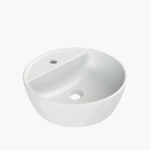 Νιπτήρας Πάγκου Πορσελάνης Cerastyle One Φ 42cm Ματ Λευκό