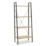 Βιβλιοθήκη-Ραφιέρα Ramon φυσικό-μαύρο