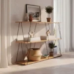 Ραφιέρα-βιβλιοθήκη Tars οακ-μαύρο