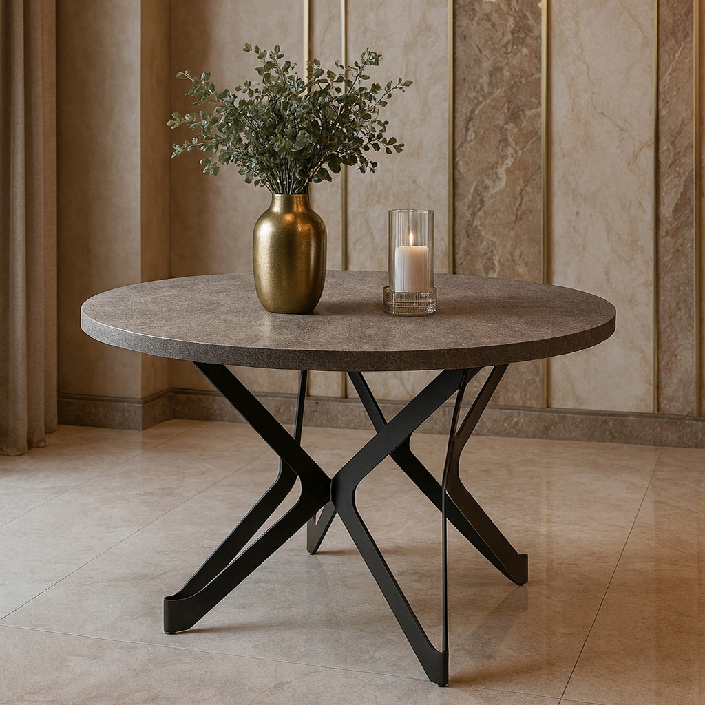 Asteri Strog. K540 ΤΡΑΠΕΖΑΡΙΑ LOGGY ΜΕ ΕΠΙΦΑΝΕΙΑ ΣΕ ΟΨΗ ΣΚΟΥΡΟ ΤΣΙΜΕΝΤΟ - Image 1