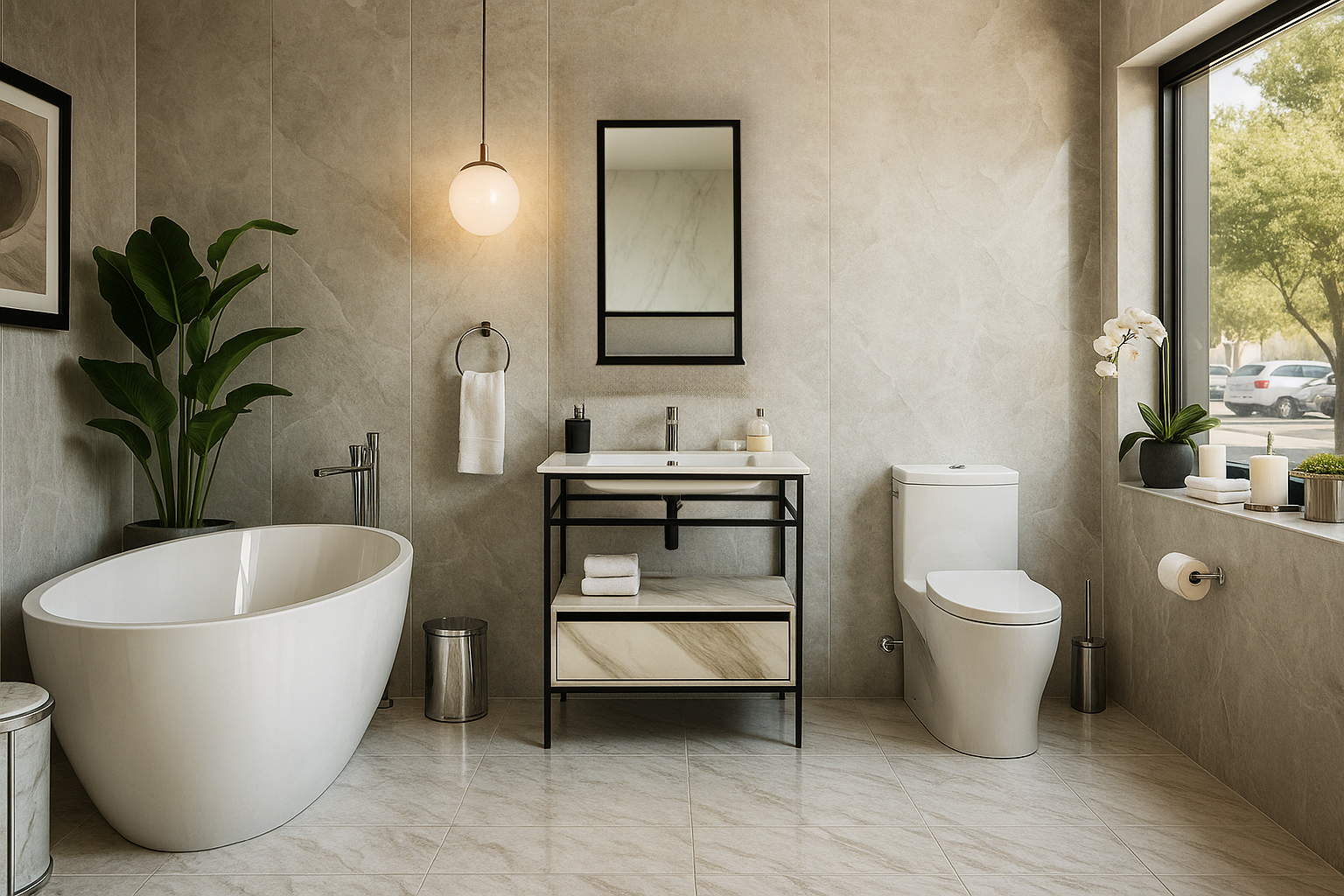 Bath1 Progetto Mirror 65ari ΕΠΙΠΛΟ ΜΠΑΝΙΟΥ ZENOS PROGETTO ΠΛΑΤΟΥΣ 75 cm ΣΕ ΟΨΗ ΛΕΥΚΟΥ ΜΑΡΜΑΡΟΥ ΜΕ ΜΠΕΖ ΝΕΡΑ - Image 1