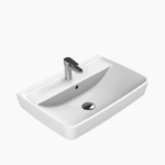 Νιπτήρας Κρεμαστός Πορσελάνης Cerastyle Duru 60x40cm Λευκό