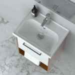 Νιπτήρας Επίπλου Πορσελάνης Cerastyle Frame 50x38cm Λευκό - Image 2