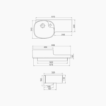 Νιπτήρας Επίπλου Πορσελάνης Cerastyle Harmony 65x32x20,5cm Λευκό - Image 2