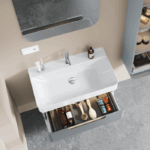 Νιπτήρας Επίπλου Πορσελάνης Cerastyle Hera 80x48cm Λευκό - Image 2