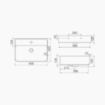 Νιπτήρας Πάγκου Πορσελάνης Cerastyle Hera BTW 60x42cm Λευκό - Image 3