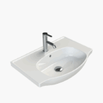 Νιπτήρας Επίπλου Πορσελάνης Cerastyle Lila 65x46cm Λευκό