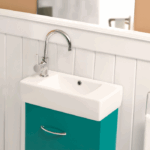 Νιπτήρας Επίπλου Πορσελάνης Cerastyle Mini 50x25cm Αριστερό Λευκό - Image 2