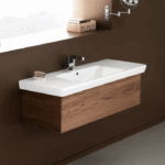 Νιπτήρας Επίπλου Πορσελάνης Cerastyle Porto 85x38cm Λευκό - Image 2