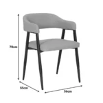 ΠΟΛΥΘΡΟΝΑ SEZAN ΜΕ ΑΝΘΡΑΚΙ ΤΕΧΝΟΔΕΡΜΑ ΚΑΙ ΜΕΤΑΛΛΙΚΟ ΠΟΔΙ - Image 3