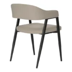 ΠΟΛΥΘΡΟΝΑ SEZAN ΜΕ ΓΚΡΙ-ΜΠΕΖ ΤΕΧΝΟΔΕΡΜΑ ΚΑΙ ΜΕΤΑΛΛΙΚΟ ΠΟΔΙ - Image 4