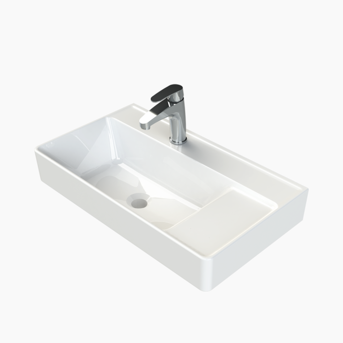 Sharp Basin 65-1000x1000_01-700x700 Νιπτήρας Επίπλου Πορσελάνης Cerastyle Sharp 65x38cm Λευκό - Image 1