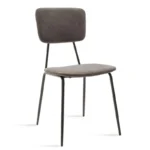 ΚΑΡΕΚΛΑ TANIA ΜΕ ΥΦΑΣΜΑ ΣΕ ΑΝΘΡΑΚΙ ΧΡΩΜΑ ΚΑΙ ΜΕΤΑΛΛΙΚΟ ΠΟΔΙ