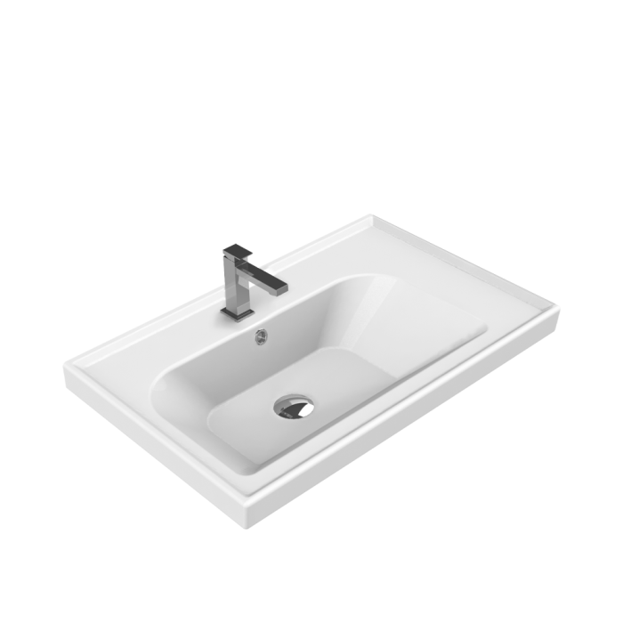 frame 70-700x700 Νιπτήρας Επίπλου Πορσελάνης Cerastyle Frame 70x45cm Λευκό - Image 1