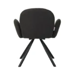 Πολυθρόνα Garzele ανθρακί μπουκλέ ύφασμα-πόδι μαύρο μέταλλο - Image 6