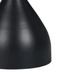 Βοηθητικό τραπέζι Kirkene sintered stone σε απόχρωση μαύρο μαρμάρου με μαύρο μέταλλο - Image 3