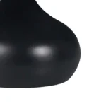 Βοηθητικό τραπέζι Kirkene sintered stone σε απόχρωση μαύρο μαρμάρου με μαύρο μέταλλο - Image 3