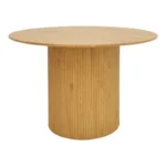 Τραπέζι Karulo mdf σε sonoma απόχρωση Φ120x76εκ - Image 2