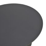 Τραπέζι Karulo mdf σε μαύρη απόχρωση Φ120x76εκ - Image 4