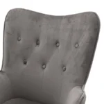 Καρέκλα γραφείου διευθυντή Kido με βελούδο γκρι - Image 6