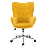 Καρέκλα γραφείου διευθυντή Kido βελούδο κίτρινο - Image 5