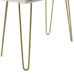 Κονσόλα Isla χρώμα λευκό painting-χρυσό 80x39x74εκ - Image 8