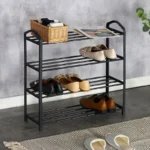 Παπουτσοθήκη Ramon 12 ζευγών μέταλλο μαύρο - Image 3