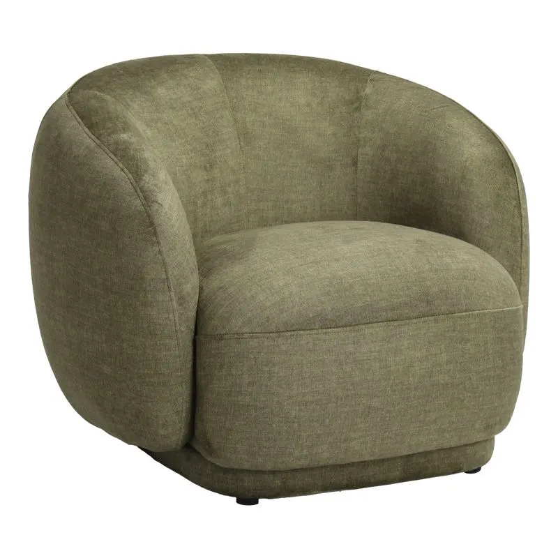 110-000118 Πολυθρόνα Freya ύφασμα σε λαδί απόχρωση - Image 1