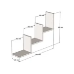 Ραφιέρα τοίχου Mauer σε ανθρακί απόχρωση - Image 3