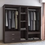 Ντουλάπα ρούχων πεντάφυλλη OLYMPUS χρώμα wenge - Image 2