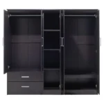 Ντουλάπα ρούχων πεντάφυλλη OLYMPUS χρώμα wenge - Image 4